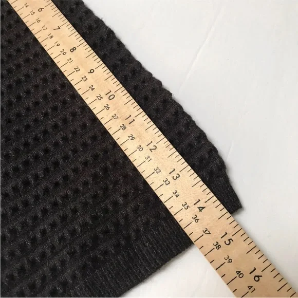 Akemi + Kin Anthropologie Open Front Cardigan Sweater Sweater Gray One Size - Picture 7 of 9